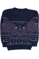 Vintage Triangle Pattern 80s Sweater