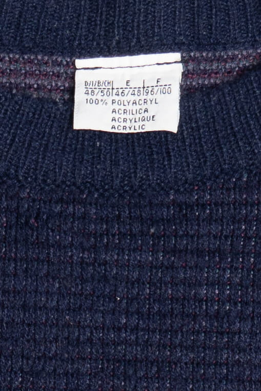 Vintage Triangle Pattern 80s Sweater