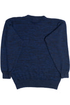 Vintage Navy Knit Graphic 80s Sweater