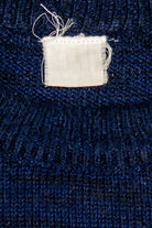 Vintage Navy Knit Graphic 80s Sweater
