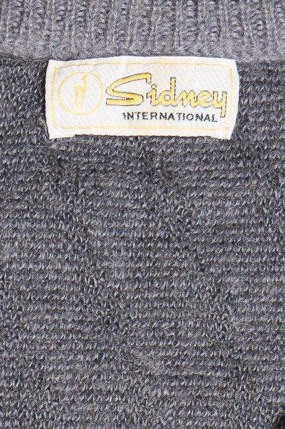 Vintage Sidney International V-Neck 80s Sweater