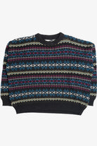 Vintage Geometric Striped 80s Sweater 4558