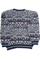 Vintage Filant Blue & Maroon 80s Sweater