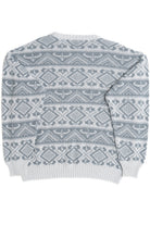 Vintage Gray Geometric 80s Sweater 4566