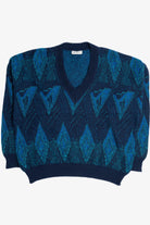Vintage Monello V-Neck 80s Sweater
