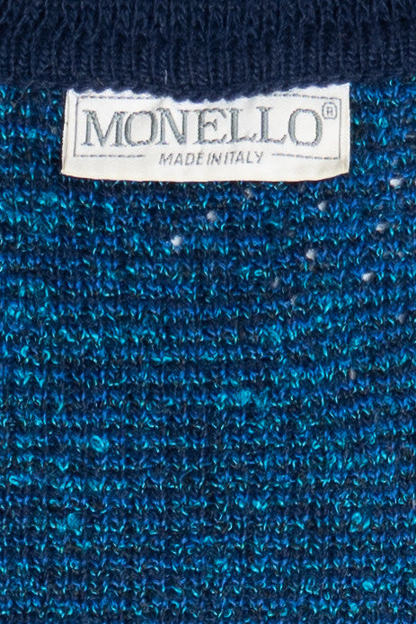 Vintage Monello V-Neck 80s Sweater