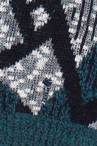 Vintage Geometric Pattern Expressions 80s Sweater