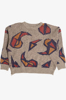 Vintage Graphic Paisley 80s Sweater (1980s)