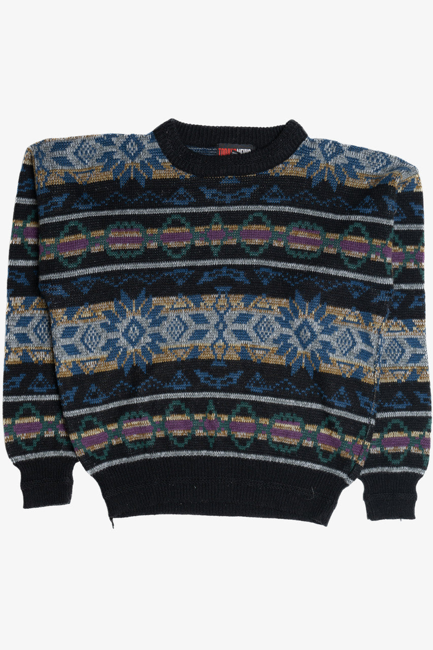Vintage Today's News 80s Sweater (1980s) 4652