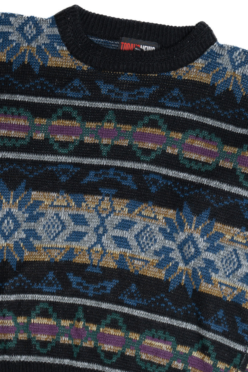 Vintage Today's News 80s Sweater (1980s) 4652