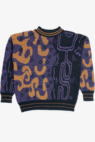 Vintage City Streets Abstract 80s Sweater (1980s)