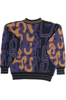 Vintage City Streets Abstract 80s Sweater (1980s)