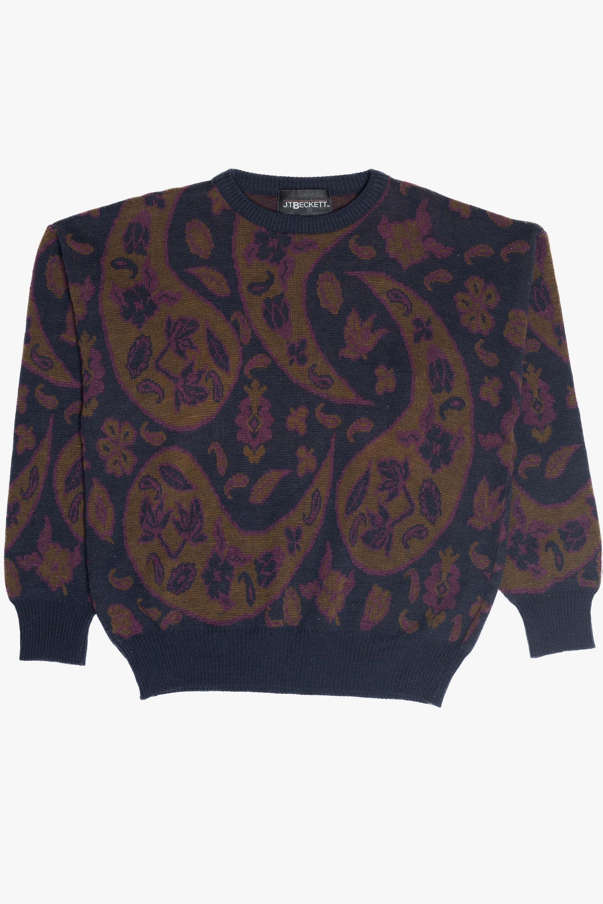 Vintage Paisley J.T. Beckett 80s Sweater (1980s)