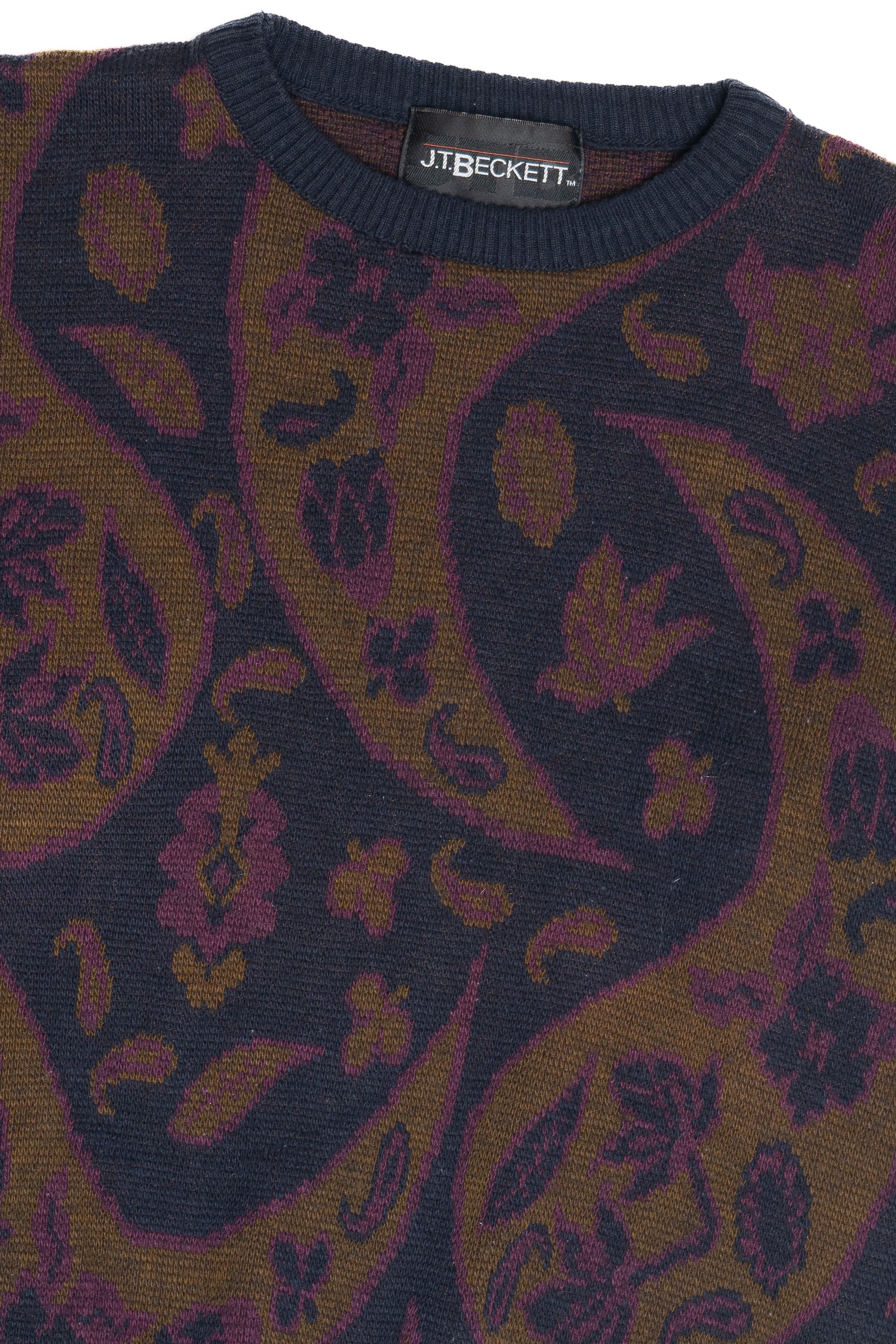 Vintage Paisley J.T. Beckett 80s Sweater (1980s)