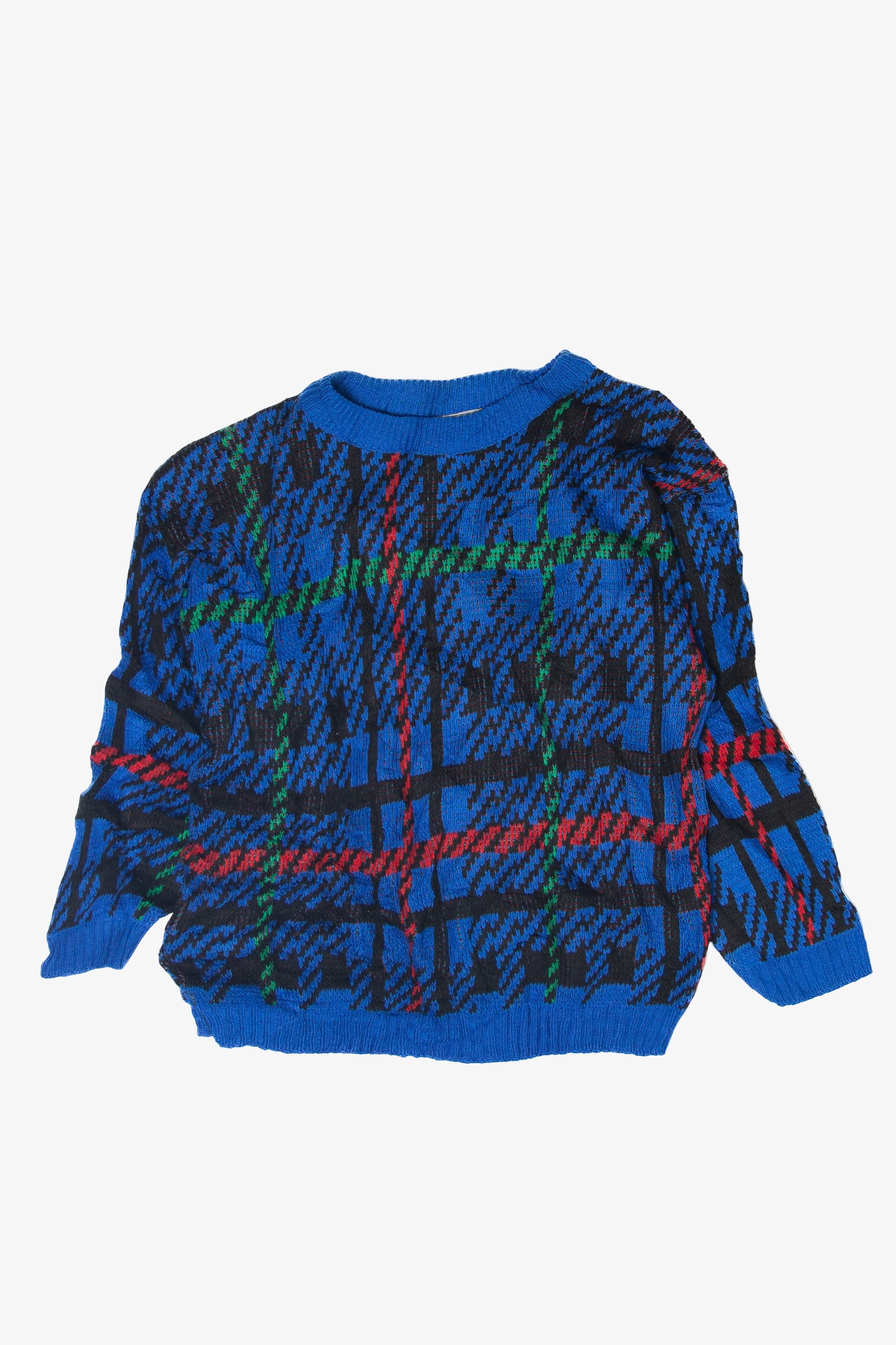 Vintage Authentic Renaissance Plaid 80s Sweater (1980s)