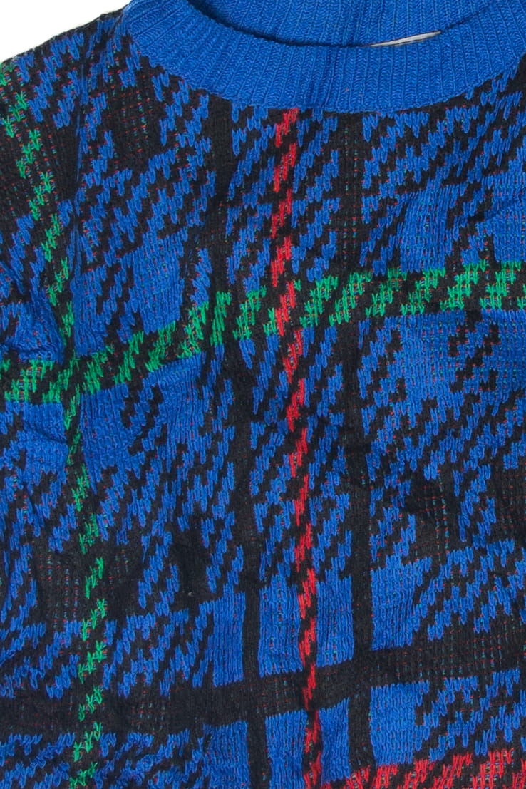Vintage Authentic Renaissance Plaid 80s Sweater (1980s)