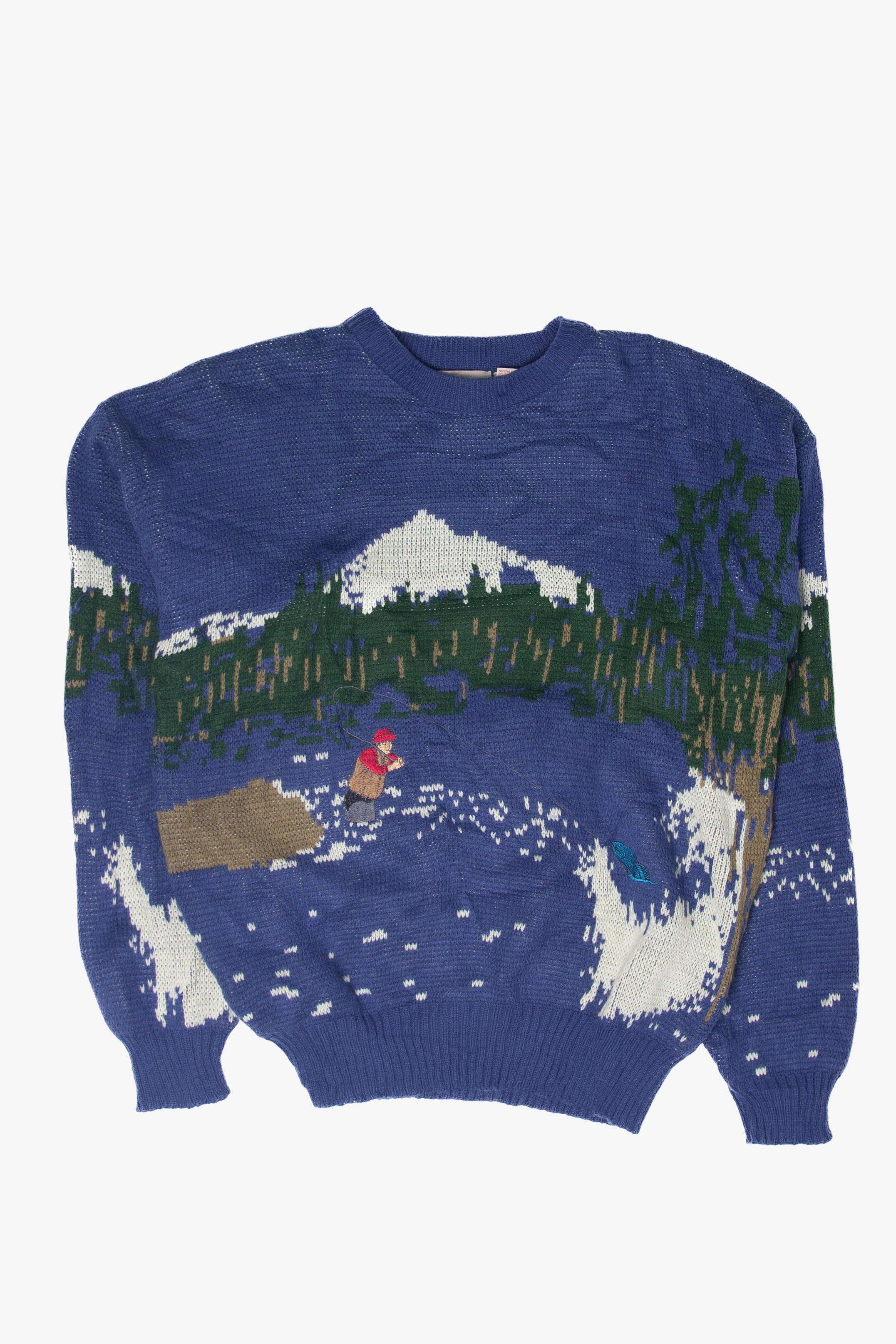 Vintage Campus Fishing 80s Sweater (1980s)