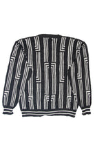 Vintage Permit Black And White 80s Cardigan (1980s)