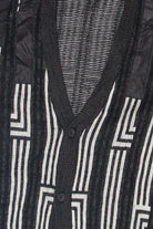 Vintage Permit Black And White 80s Cardigan (1980s)