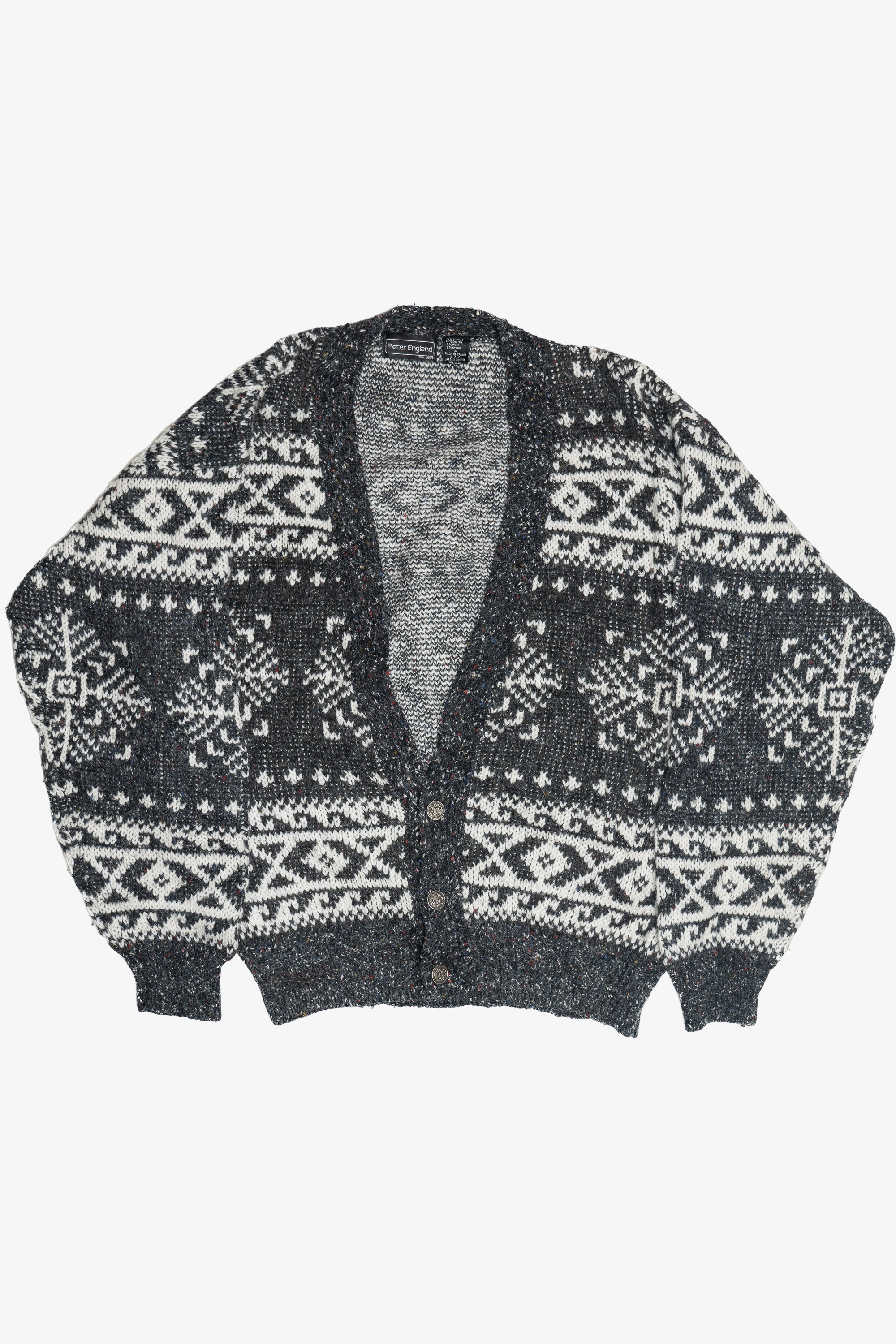 Vintage Peter England 80s Cardigan Sweater (1980s)