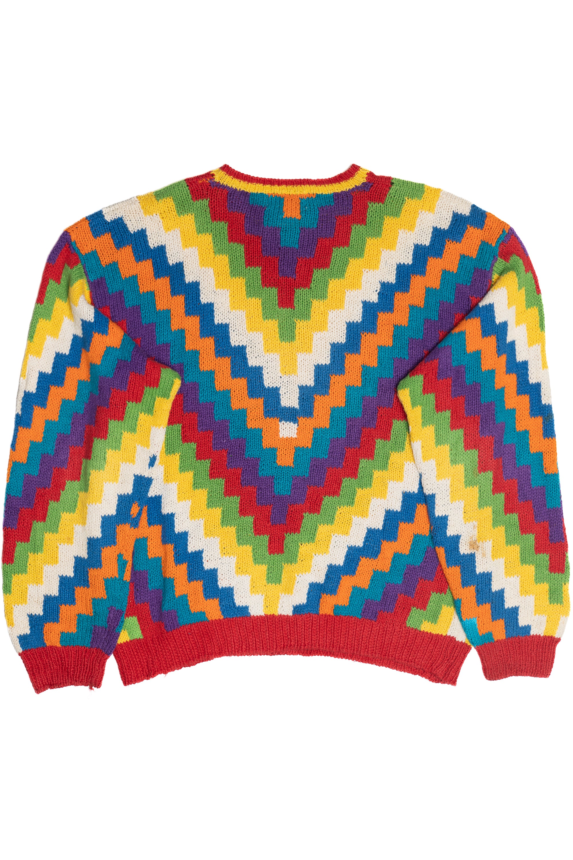Vintage Austin Kane Zigzag Rainbow 80s Sweater (1980s) – Ragstock