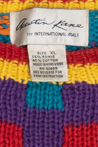 Vintage Austin Kane Rainbow 80s Sweater (1980s)