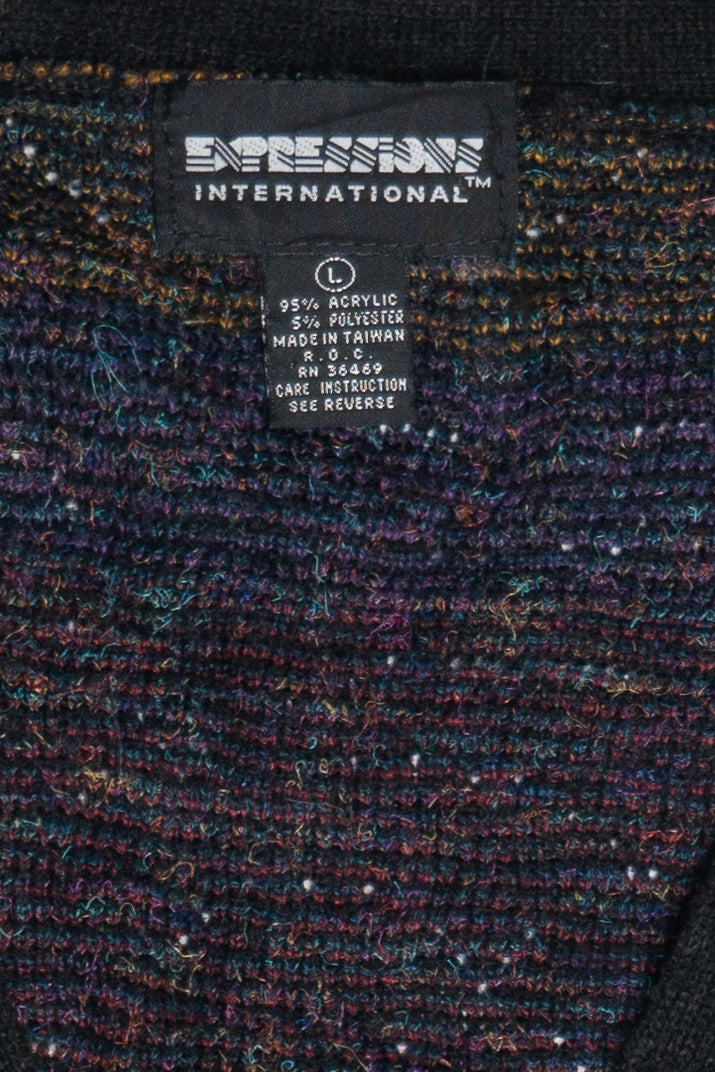 Vintage Expressions Jewel Tones 80s Sweater (1980s)