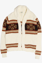 Vintage National Shirt 80s Open Front Sweater (1980s)