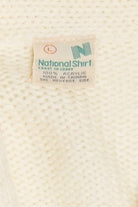 Vintage National Shirt 80s Open Front Sweater (1980s)