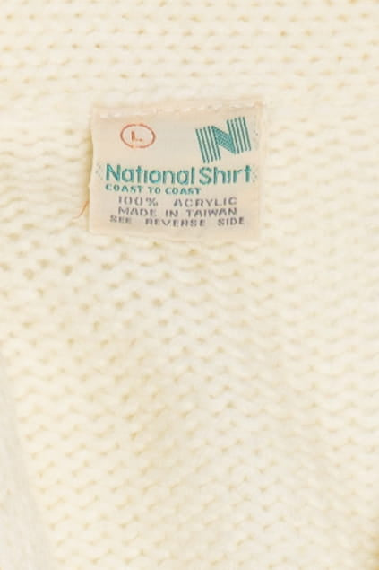 Vintage National Shirt 80s Open Front Sweater (1980s)