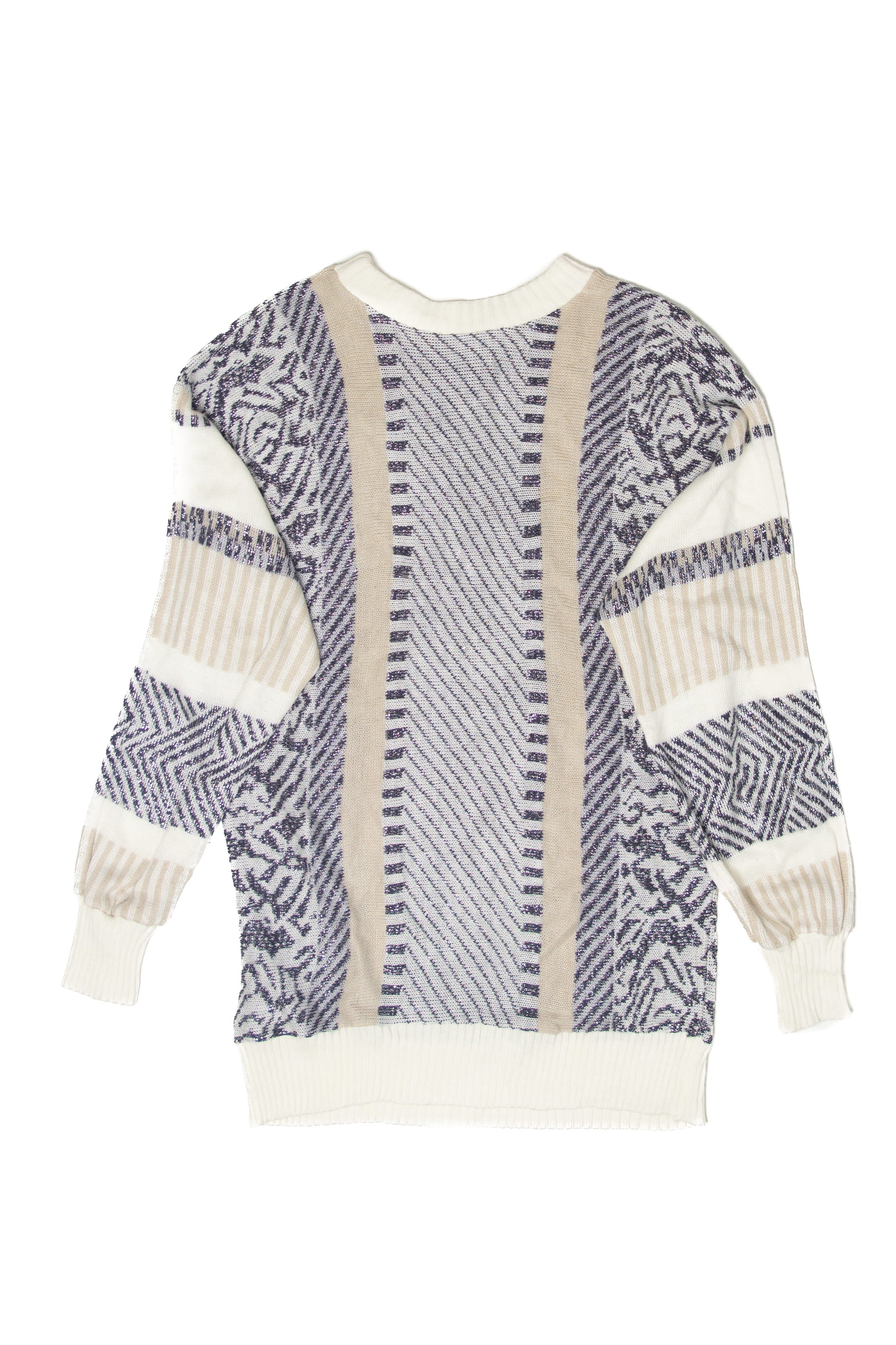 Vintage Blue And White 80s Sweater (1980s)