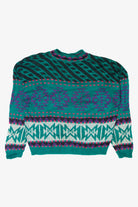 Vintage Blue 80s Sweater (1980s)