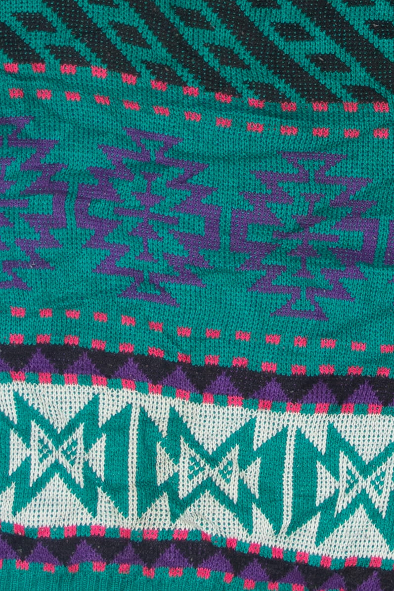 Vintage Blue 80s Sweater (1980s)