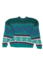 Vintage Blue 80s Sweater (1980s)