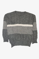 Vintage Gray Cable Knit 80s Sweater (1980s)