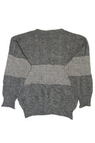 Vintage Gray Cable Knit 80s Sweater (1980s)