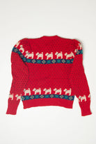 Vintage Dogs Pattern 80s Sweater (1980s)