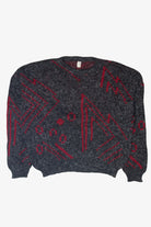 Vintage Dark Gray Italian 80s Sweater (1980s)
