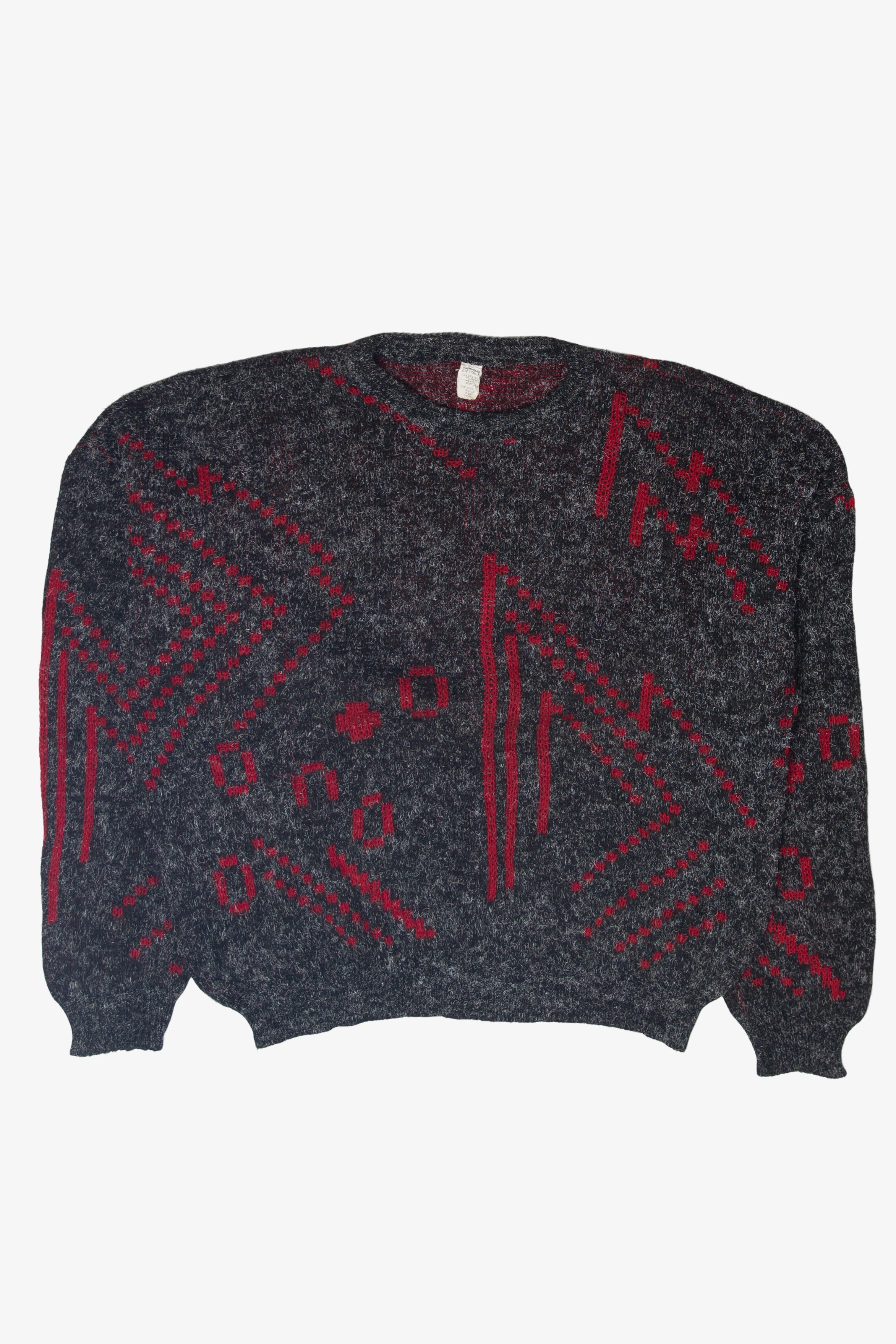 Vintage Dark Gray Italian 80s Sweater (1980s)