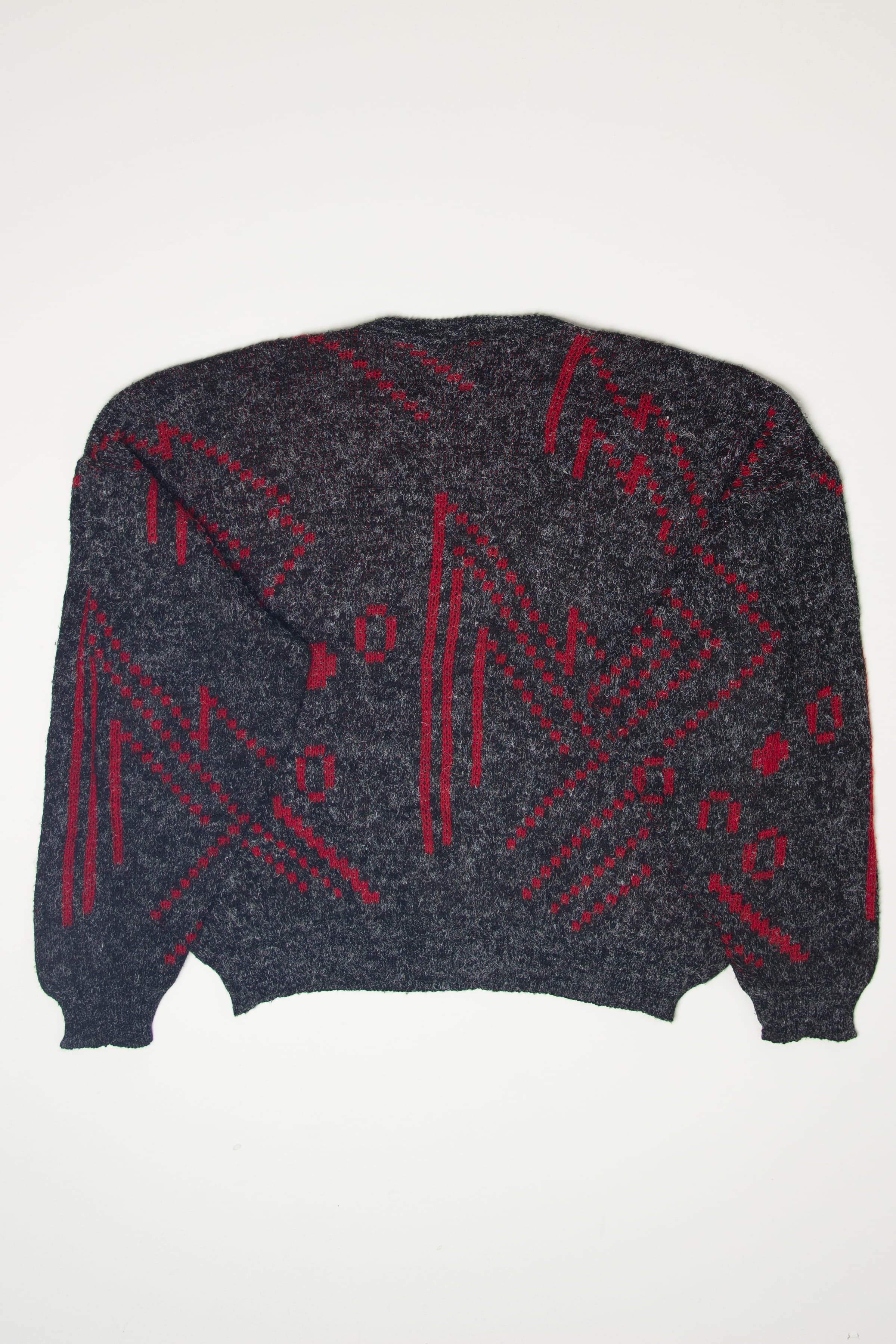 Vintage Dark Gray Italian 80s Sweater (1980s)