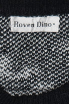 Peekaboo Orange Cat Roven Dino 80s Style Sweater