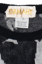 Vintage Damart Floral Pattern 80s Sweater (1980s)