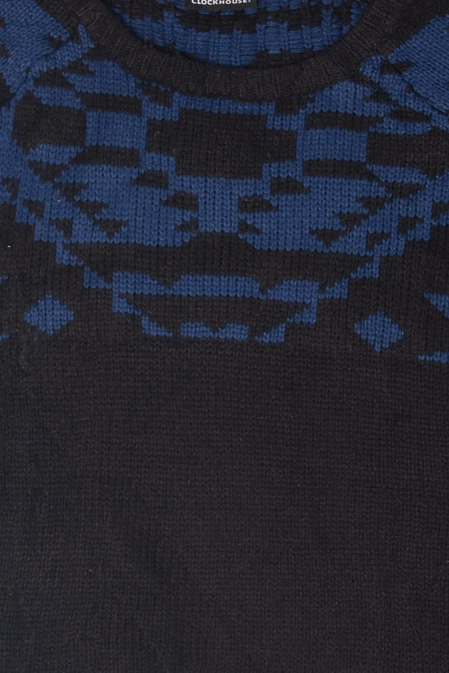 Vintage Clockhouse Elbow Patches 80s Sweater (1980s)