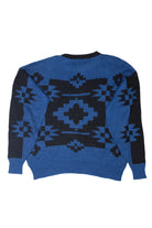 Vintage Canyon River Blues Geometric 80s Sweater (1980s)