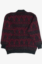 Vintage 80s Lined Cardigan Sweater (1980s)