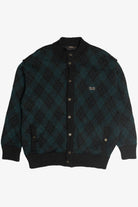 Vintage Paul & Shark Yachting Plaid Lined Cardigan (1980s)