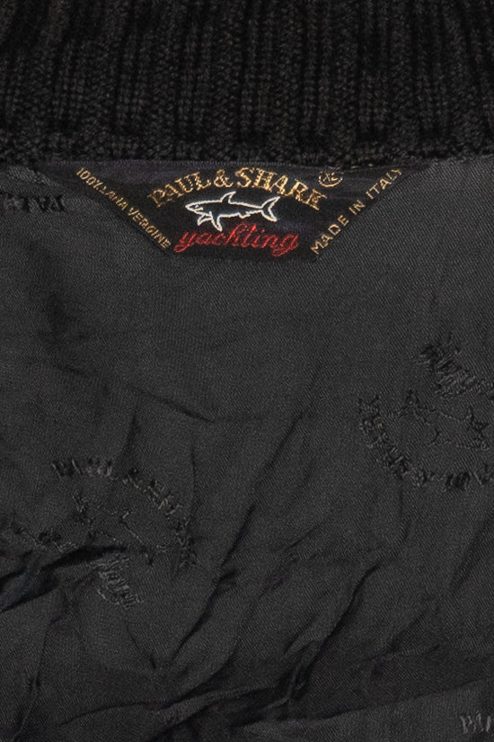 Vintage Paul & Shark Yachting Plaid Lined Cardigan (1980s)