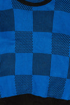 Vintage Blue Squares 80s Sweater (1980s)