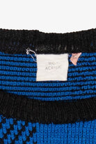 Vintage Blue Squares 80s Sweater (1980s)