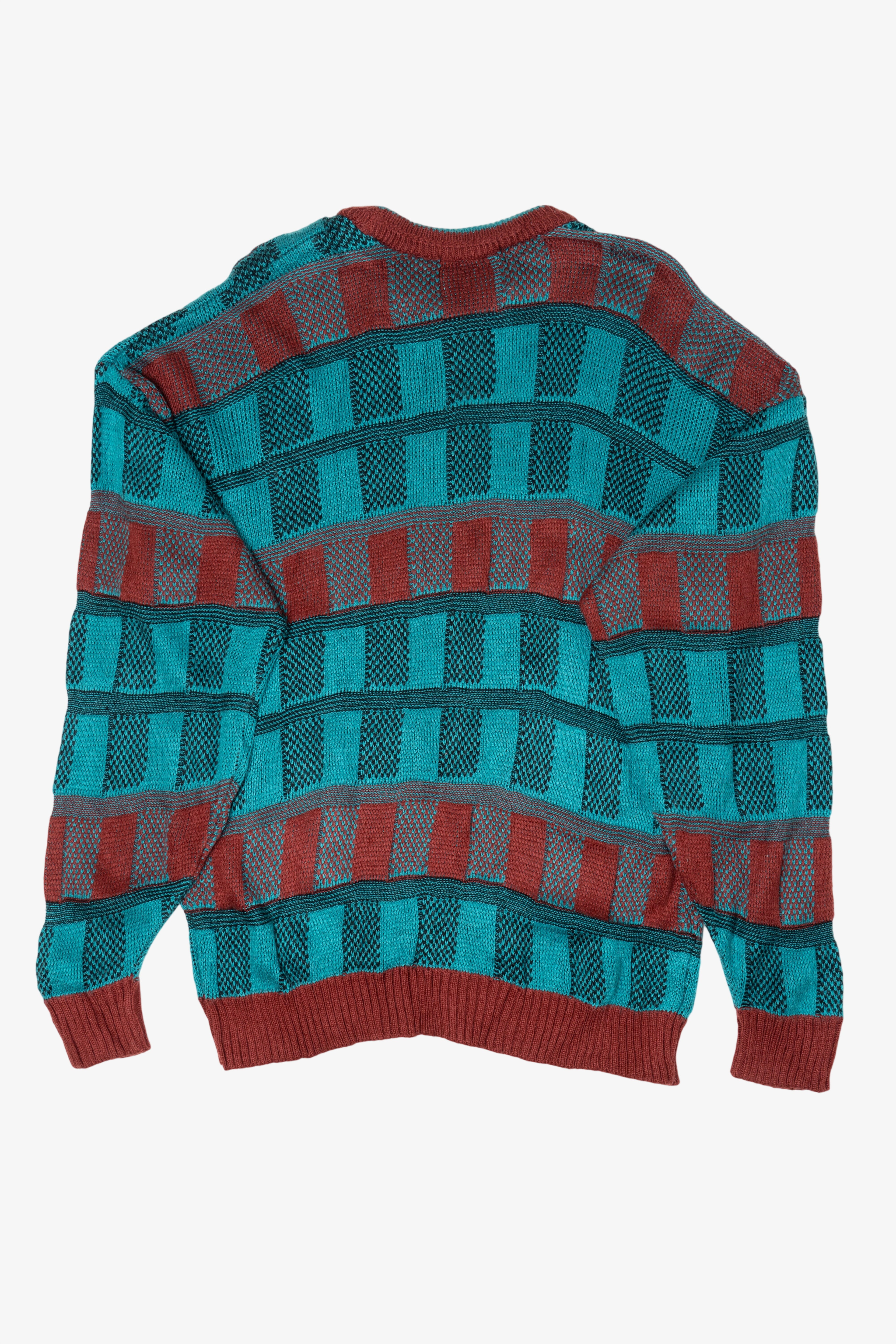 Vintage Blue And Red Saturdays 80s Sweater (1980s)